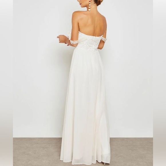 Soieblu Off Shoulder Sweetheart Neckline Dress Maxi Dress - Picture 3 of 13